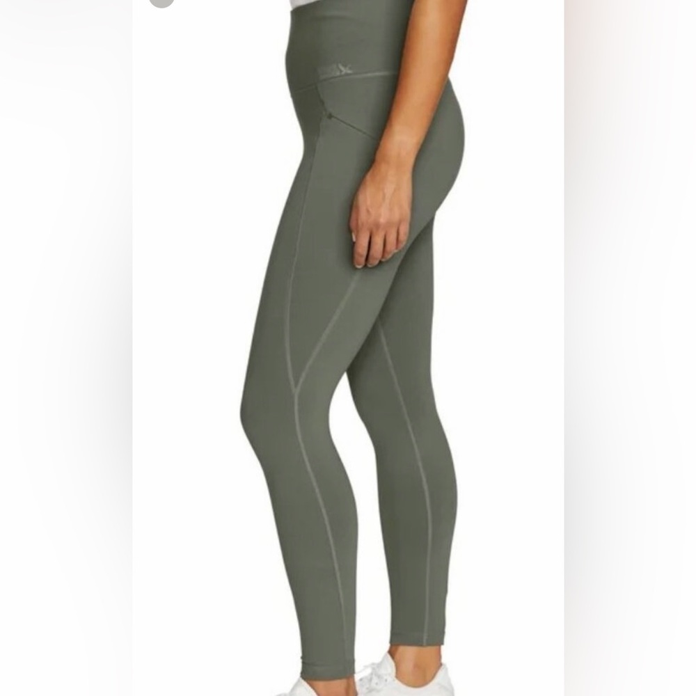 Eddie Bauer Sage Green Trail Tights Pants - Picture 2 of 5